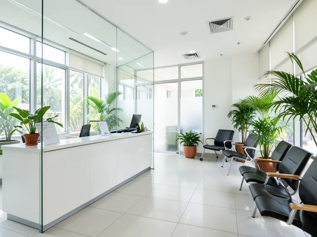 Modern Thai immigration office interior