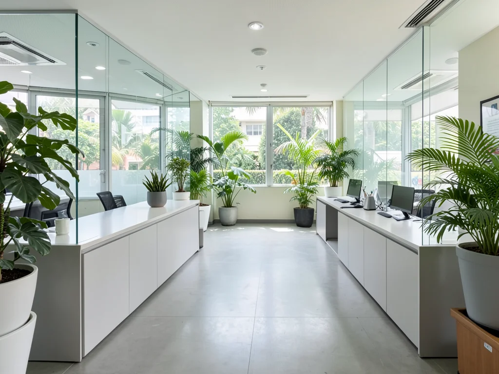 Modern government service center interior